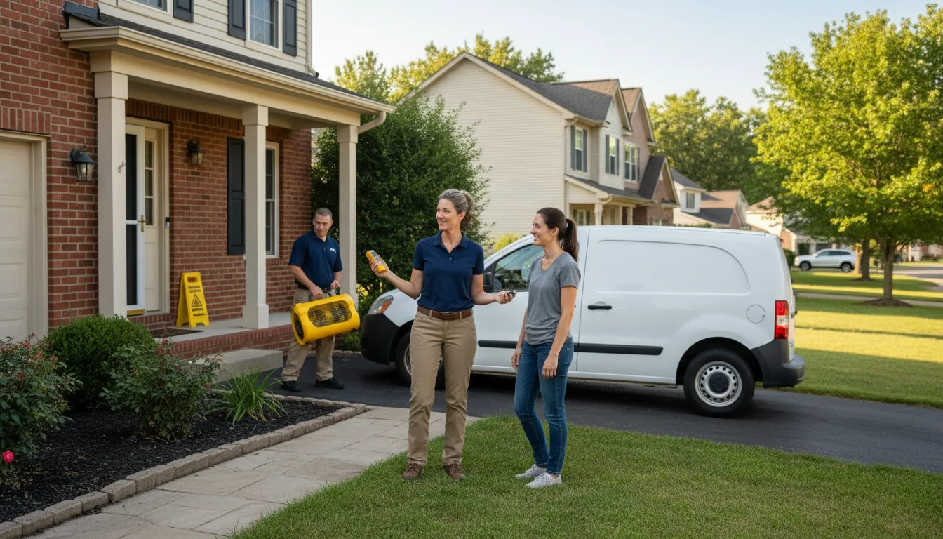 Water restoration image for Dehumidification And Cleanup Services in Selma, NC